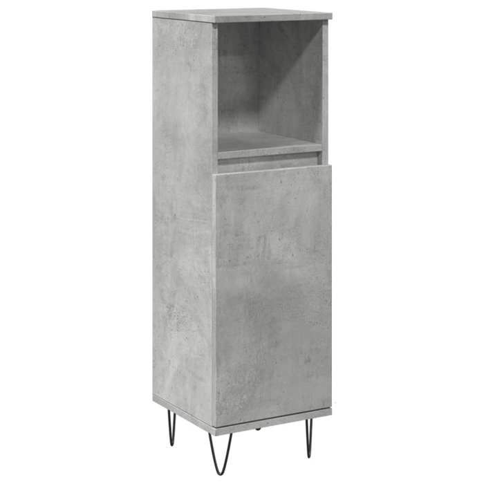 VidaXL Bathroom Cabinet Concrete Grey 30x30x100 Cm 857207