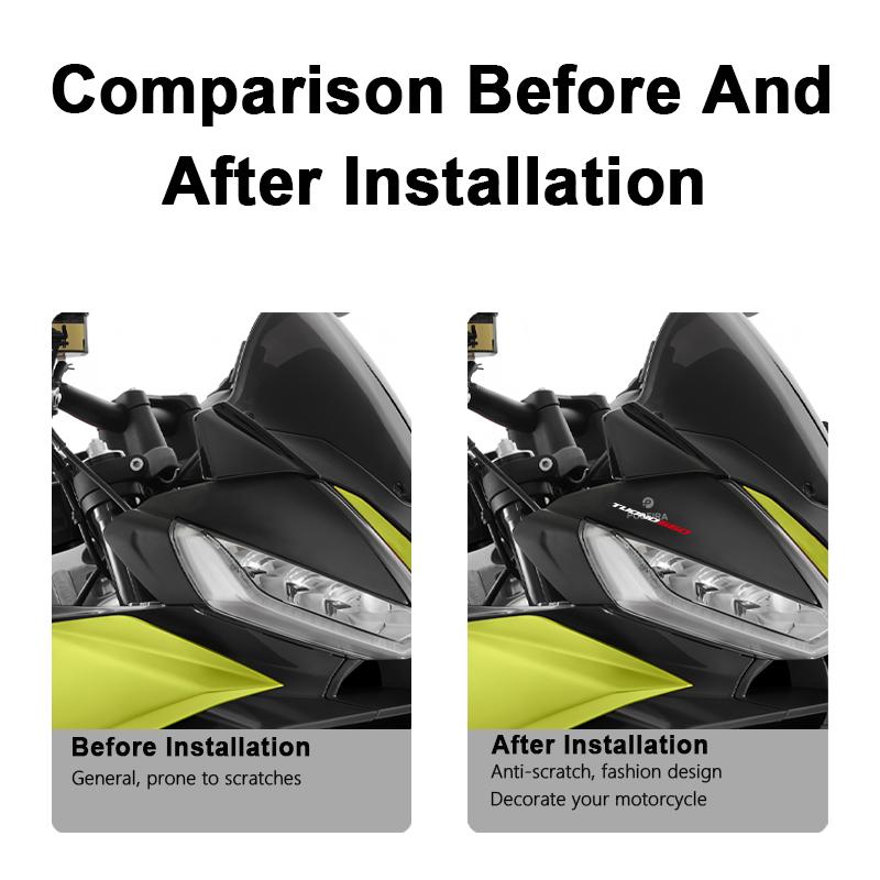 POSFIRA Motorcycle Headlight Sticker Vinyl Decals for Aprilia Tuono 660 Tuono660 2021 2022 2023 2024 2025 Decoration Accessories