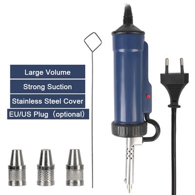 Sugador de Solda a Vácuo Novo Desoldador ADT03 Bomba Automática Portátil para Remover com 3 Bicos de Sucção Solda Elétrica