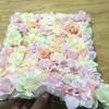 Silk Rose Flower Wall Home Decor Champagne Artificial Flower for Wedding Decoration Flower Wall Romantic Wedding Backdrop Decor