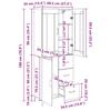 Highboard Artisan Oak 69.5 x 34 x 180 cm Particleboard