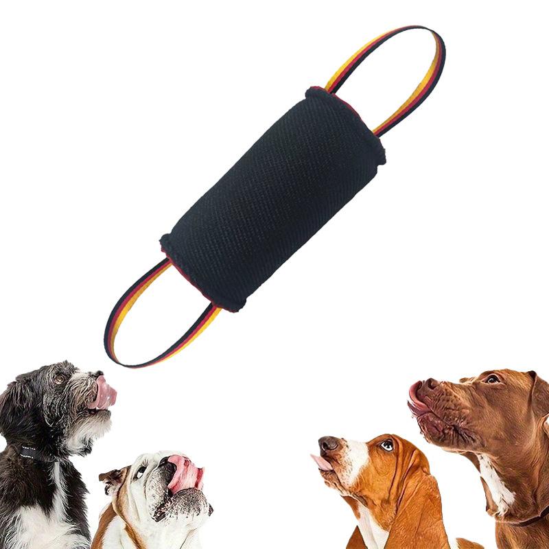 Dog toss toy tear-resistant cloth training dog bite stick training bite toy take the toy Roll Tug