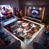 1PC Custom Name Christmas Night Adventure Theme Floor Mat Ideal for Living Room, Game Rooms, Office, Bedroom,Floor Mat Playful Design