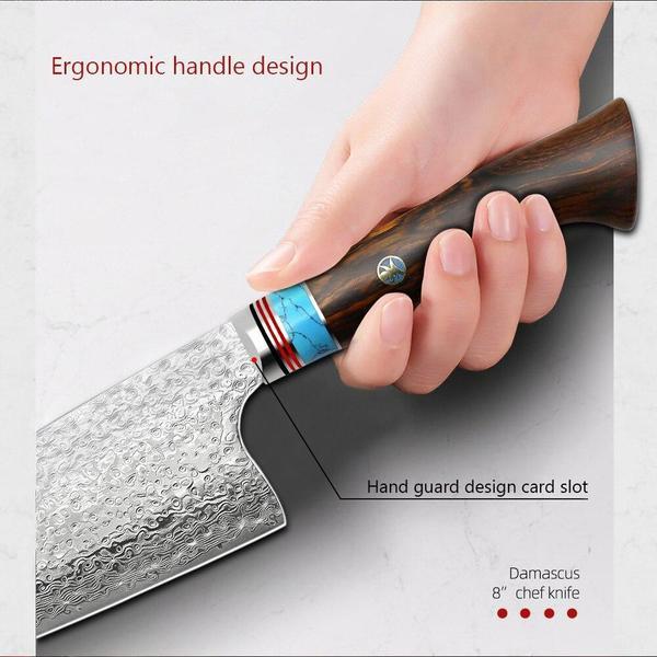 Butcher Knives Chef Knife VG10 Damascus Steel Kitchen Chef Knives Utility Cooking Tools