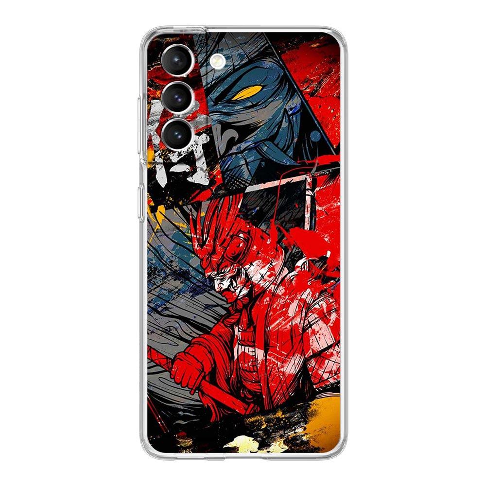 Japanese Bushido Samurai Clear Silicone Phone Case For Samsung Galaxy S23 S22 5G S20 Ultra S21 FE 5G S10E S9 S8 S10 Plus Cover