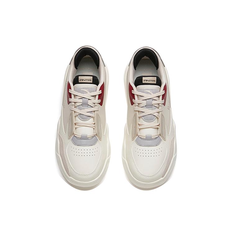 New Anta Life Collection Low-Top Skateboard Shoes Women's White Gray 122148092R-2