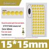 Gold Thermal Adhesive Round Sticker Paper for Lunch Box & Food Retention Labels