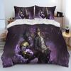 Anime Jojo's Bizarre Adventure Comfortable Duvet Quilt Cover Pillowcase Bedding Set Children Bedroom Decoration Home Textile