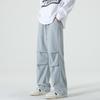 Outdoor mountain pants waterproof knee pleated paratrooper pants spring and autumn straight men's casual overalls