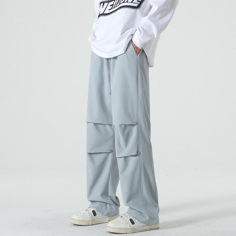 Outdoor Mountain Pants Waterproof Knee Pleated Paratrooper Pants Spring and Autumn Straight Men's Casual Overalls