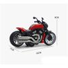 Modely motocyklů v měřítku 1/12, stahovací hračka se zvukem a světlem pro děti Batole Kluci Dívčí Dárková kolekce