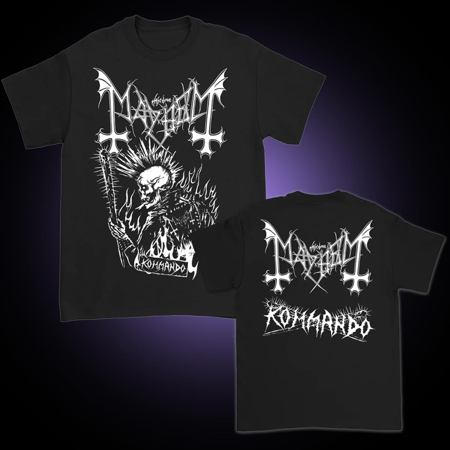 

new Mayhem Black Metal Band T Shirt Unisex Casual Cotton T Shirt Vintage Fashion ONeck Short unisex casual comfortable S