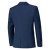 [MYMRIN] Tailored Jacket for Men, Suit Jacket, Silver-Trimmed Two-Button, Business Formal, Long Sleeve, Plus Sizes, Tailored Outerwear (Navy, 5XL)
