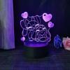 Stitch 3D Acryl Illusion Nachtlicht 16 Farbwechselnde Dekorationslichter Mit Fernbedienung Weihnachten Geburtstag Dekoration Geschenk