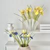 26" Artificial Iris Flower Flower Bouquet with Real Touch Fake Long Stem