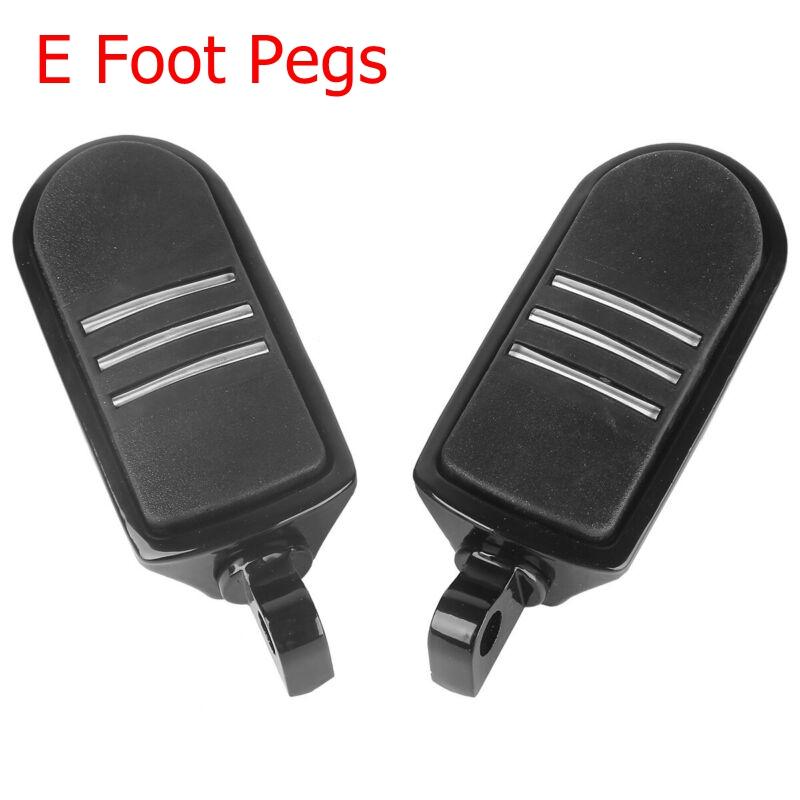 Motorcycle 32mm 1.25 Short Angled Highway Engine Guard Foot Pegs For Harley Touring Honda