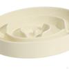 Pet Dog Slow Feeder Bowl Food Plate Puzzle Bowls for Dogs Supplies Kitty Beige 15.5cm