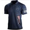 Maglietta POLO casual da uomo, colletto polo, cerniera, manica corta, moda, verde mimetico, uomo