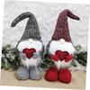 Garneck Valentine's Day Standing Doll Red Polyester Decoration Doll Valentine Home Decor Party Decor Kids Craft Toy