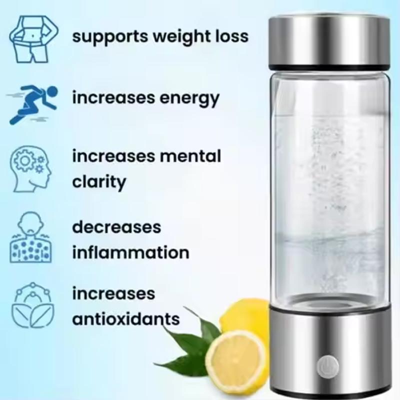 Smart hydrogen alkaline ionization hydrogen-rich water bottle ion generator portable nano hydrogen water bottle