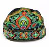 Lady Women Soft Cotton Ethnic Style Turban Hat Head Wrap Scarf Beanie Embroidered Flower Florals Print