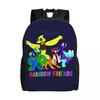 Custom Rainbows Friends Hug It Out Travel Backpack Men Women School Computer Bookbag Video Game College Student Daypack Bags