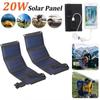 Portable 20W Foldable Solar Panel Kit Foldable Design Folding Solar Panel  Camping