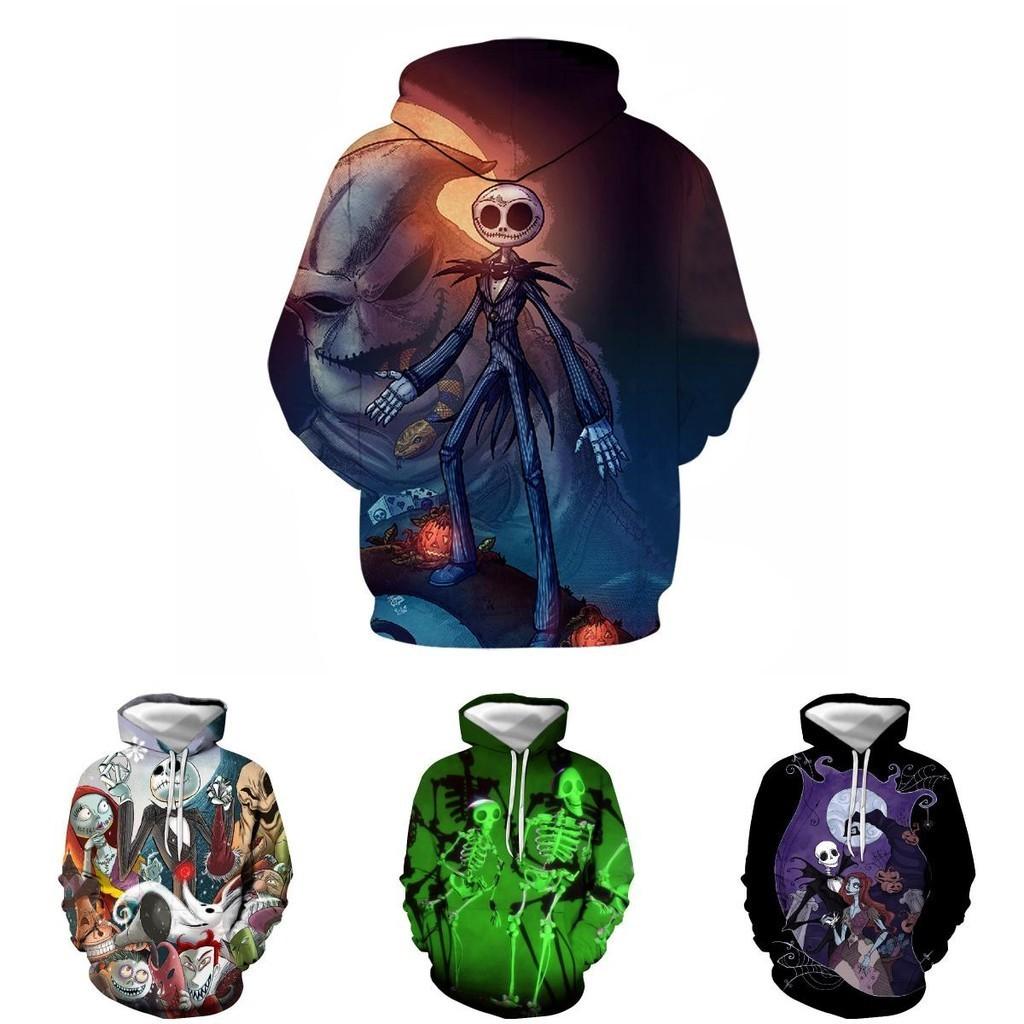 Nightmare Before Christmas 3d Printed Hoodie Jacket Jack Sally Costume Style