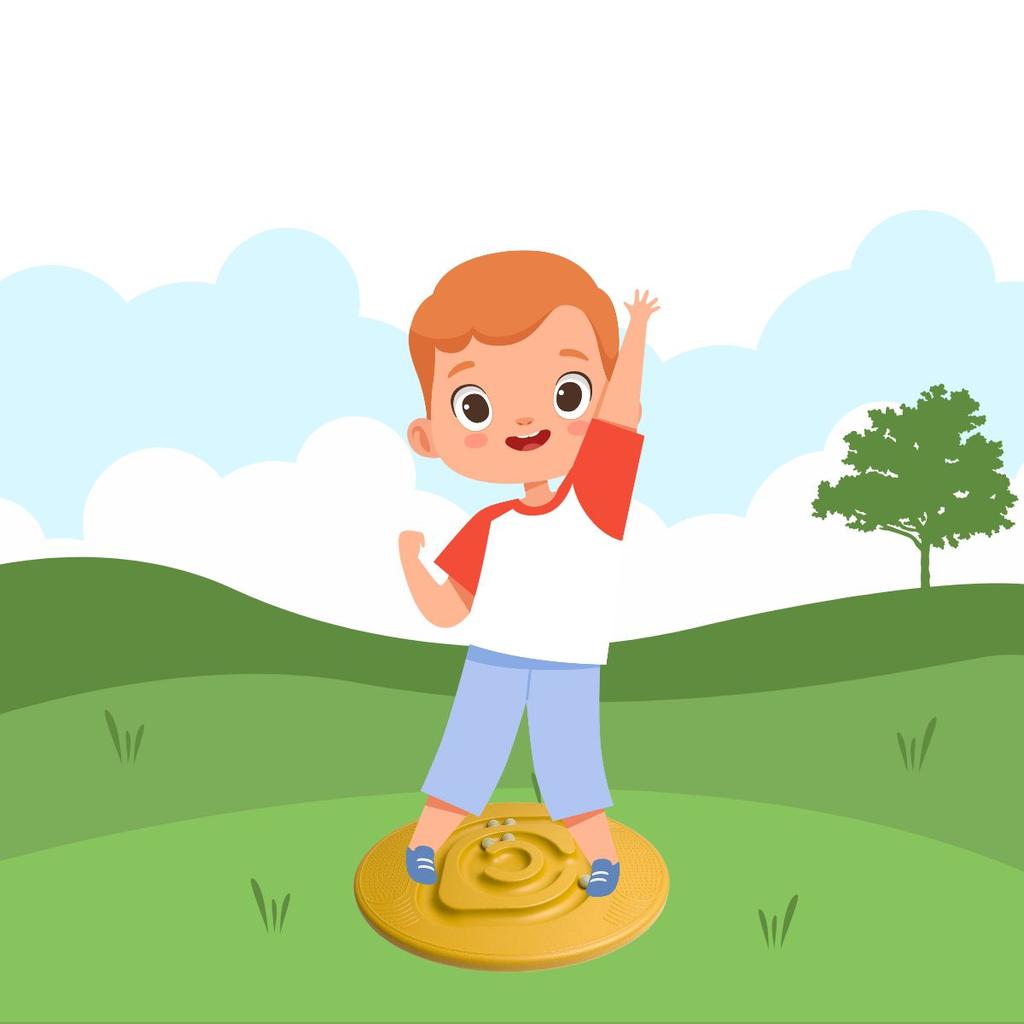 Egg balance board - yellow