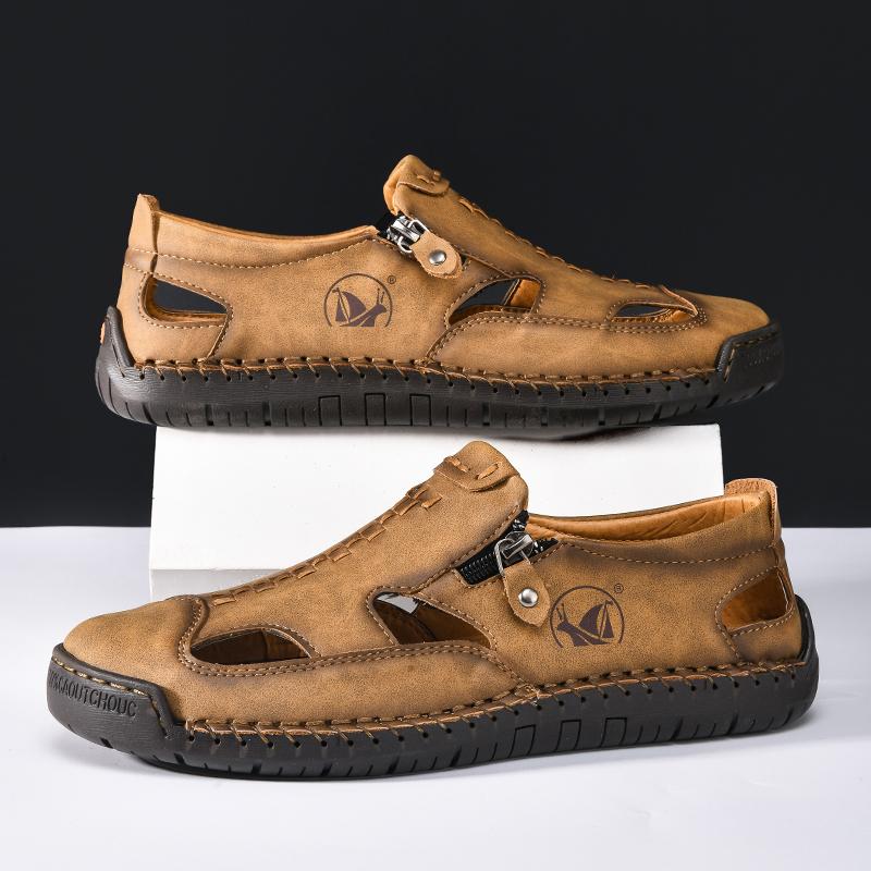 Fashion 2025 New Men's Beach Fashion Sandals Lightweight Male Mens Slip on Shoes Walking Travel Non-Slip Flats Outdoor Summer Footwear