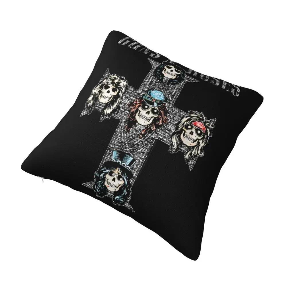 Guns N Roses Rock Roll Kissenbezug GNR Kissenbezüge Vintage Dekorative Kissenhülle für Zuhause