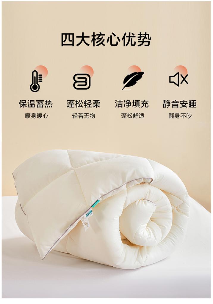 Yufan Realm Thickened Warm and Lightweight Winter Quilt Air Velvet Down Winter Quilt Double Five Star Hotel Quilt Core Spring and Autumn
