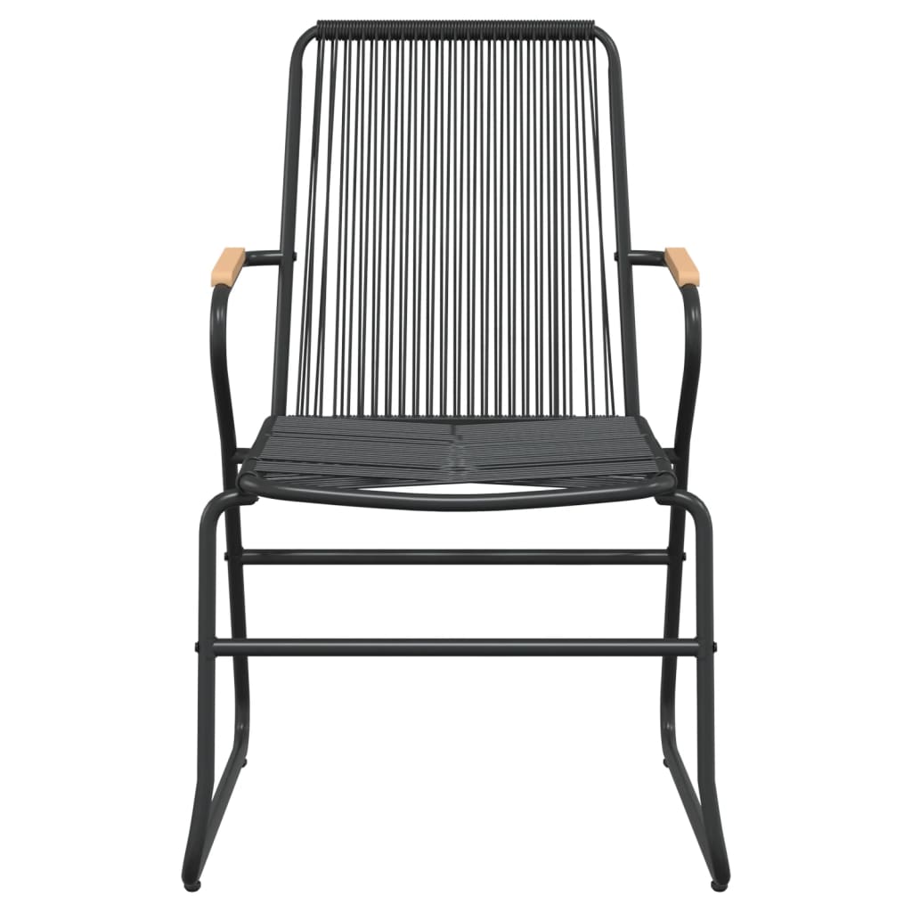 Vidaxl 5-Częściowy Zestaw Mebli Ogrodowych, Czarny, Rattan Pvc