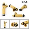 4×440Cc 4-Hole Yellow Fuel Injectors 195500-4450 For Mazda (04-08 Rx-8)