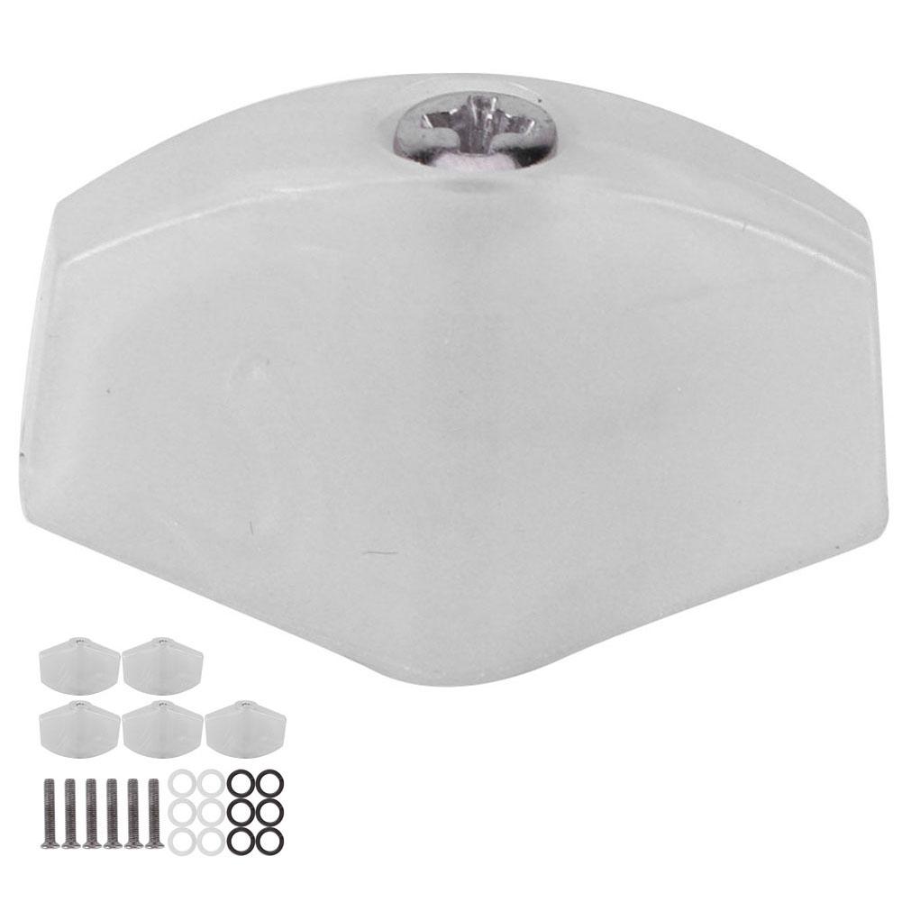 6PCs Guitar String Cap Tuner Button with Screw Musical Instrument Accessories for UkuleleWhite