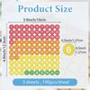5 Sheets PVC Paper Stickers Self-adhesion Number 160x160mm Sticker: 12.7x12.7mm 100pcs/sheet