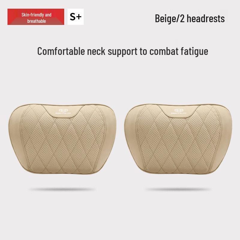 Headrest Lumbar Support & Neck Protection Pillow for Geely Models: Xingyue L, Boyue, Binyue, Yuanjing X3 X6, Haoyue, ICON, and Emgrand S