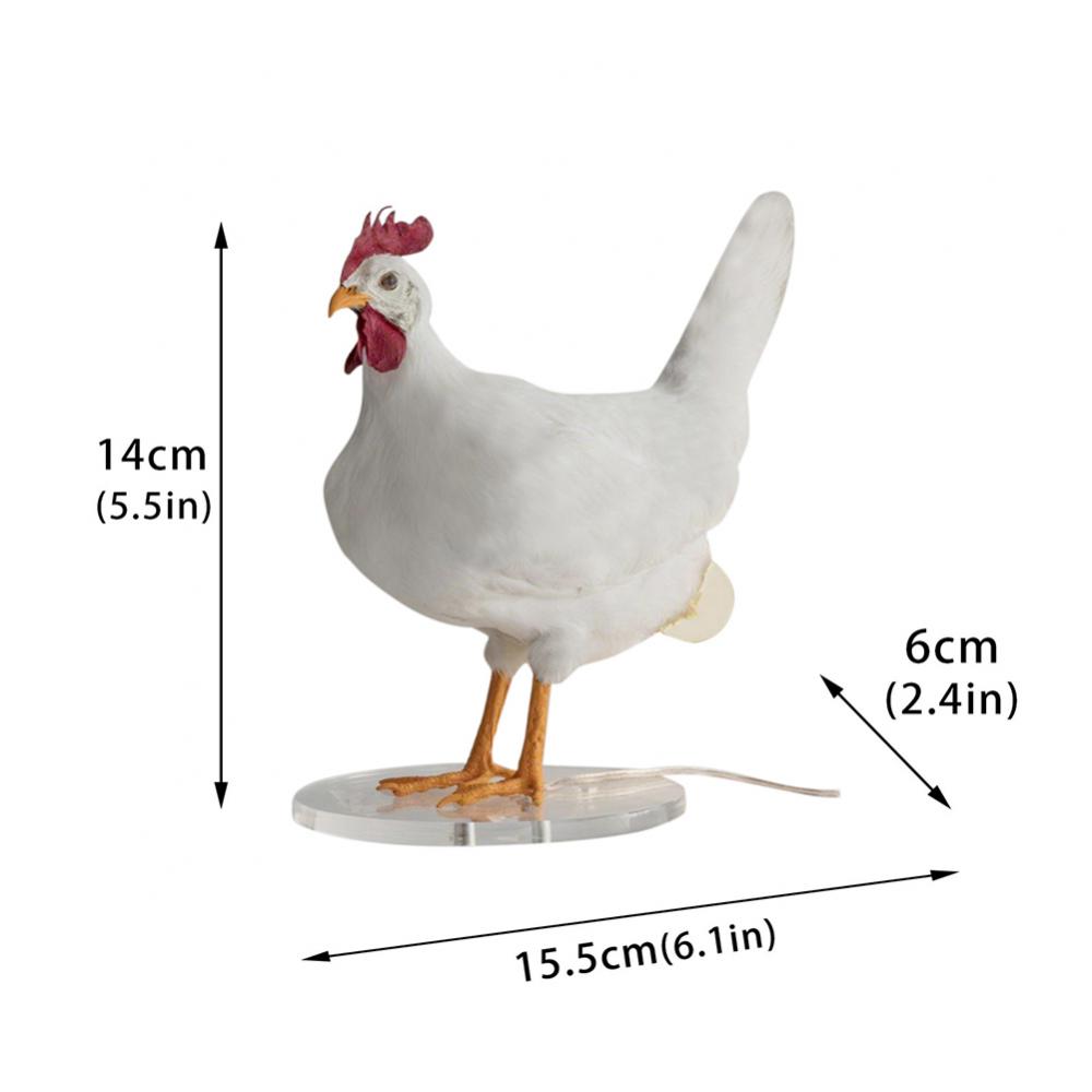 1pc Cock Table Lamp Led Nihgt Light Simulated Animal Egg Lamp Indoor Party Home Decoration Figurines Taxidermy Eggs Lamp