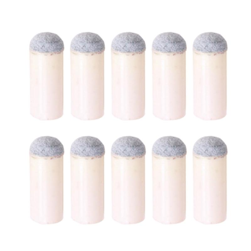 10pcs Slip On Pool Cue Tips Replacement Billiard Cue Tips Snooker Cue Ferrules Billiard Accessories Easy to Install