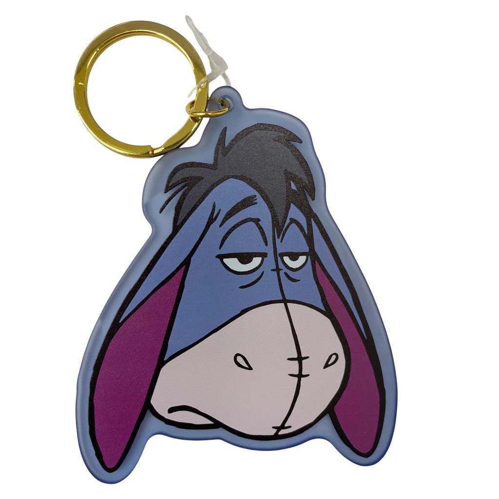 Marimo Craft Winnie the Pooh Funny Face Friends Series Dyed Acrylic x Keychain, Eeyore, W87.3 H85.8mm (approx.), MCPH-296