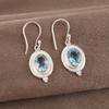 Wonderful Sky Blue Topaz Gemstone Jewelry, 925 Sterling Silver Earrings, Handmade Silver Earrings, Women's Earring For Gift
