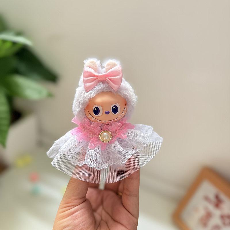 Mini Version 4.0 Vinyl Face Plush Blind Box Doll Clothes Christmas Set Small Nose Gaga Heart Bottom Password