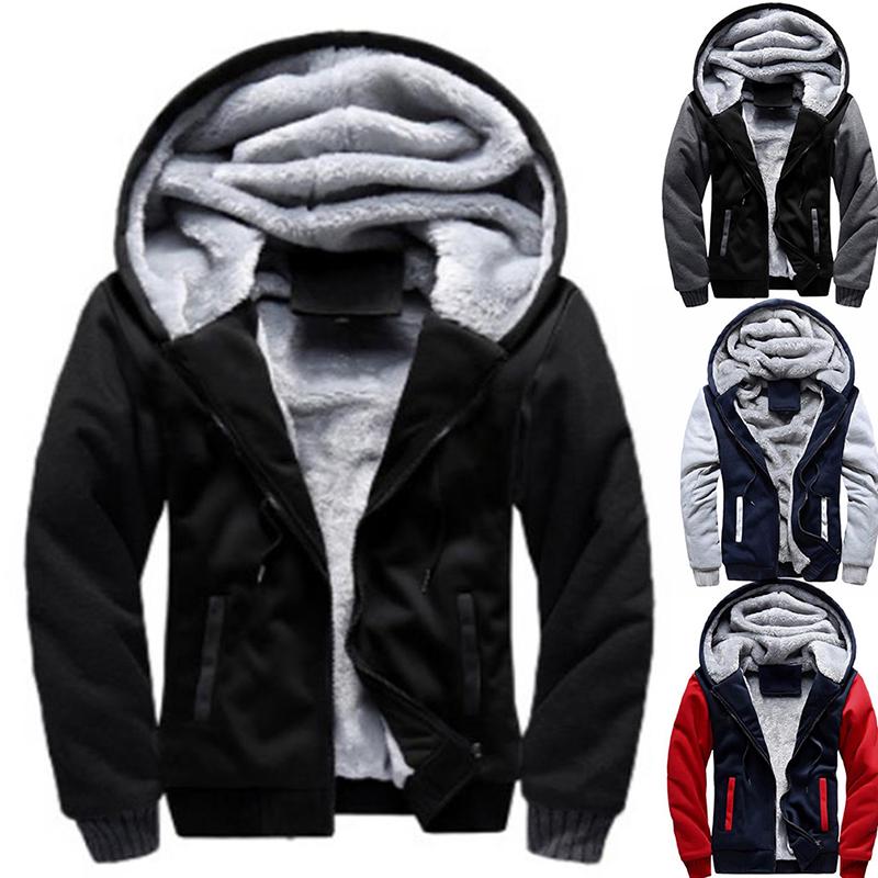 Men Hoodies Autumn Fashion Tracksuit Sweatshirt Men's Winter Collar Cap Long Sleeves Zipper Hoody Sports Sweatshirts