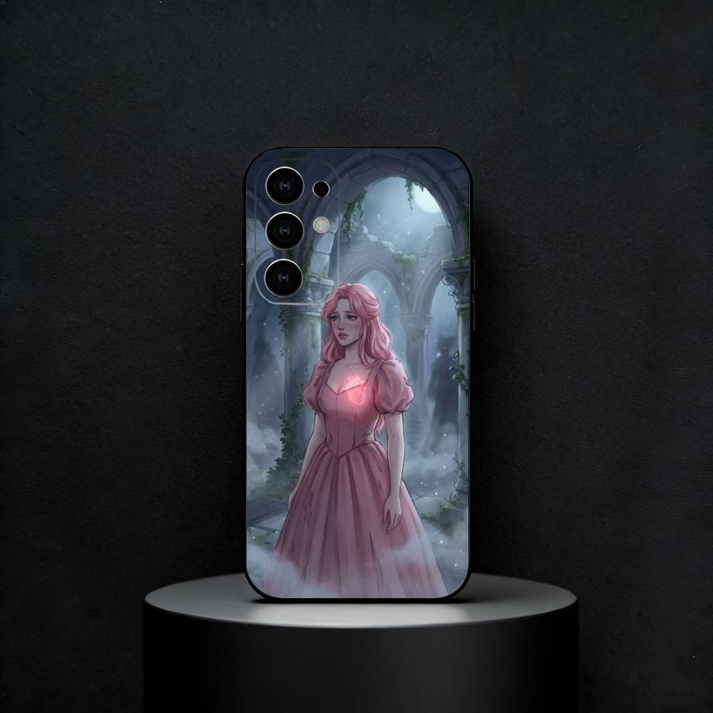 Once Upon a Broken Heart Phone Case For Samsung S25,24,23,22,30,21,10,9,Ultra,Plus,FE 5G Black Soft Case