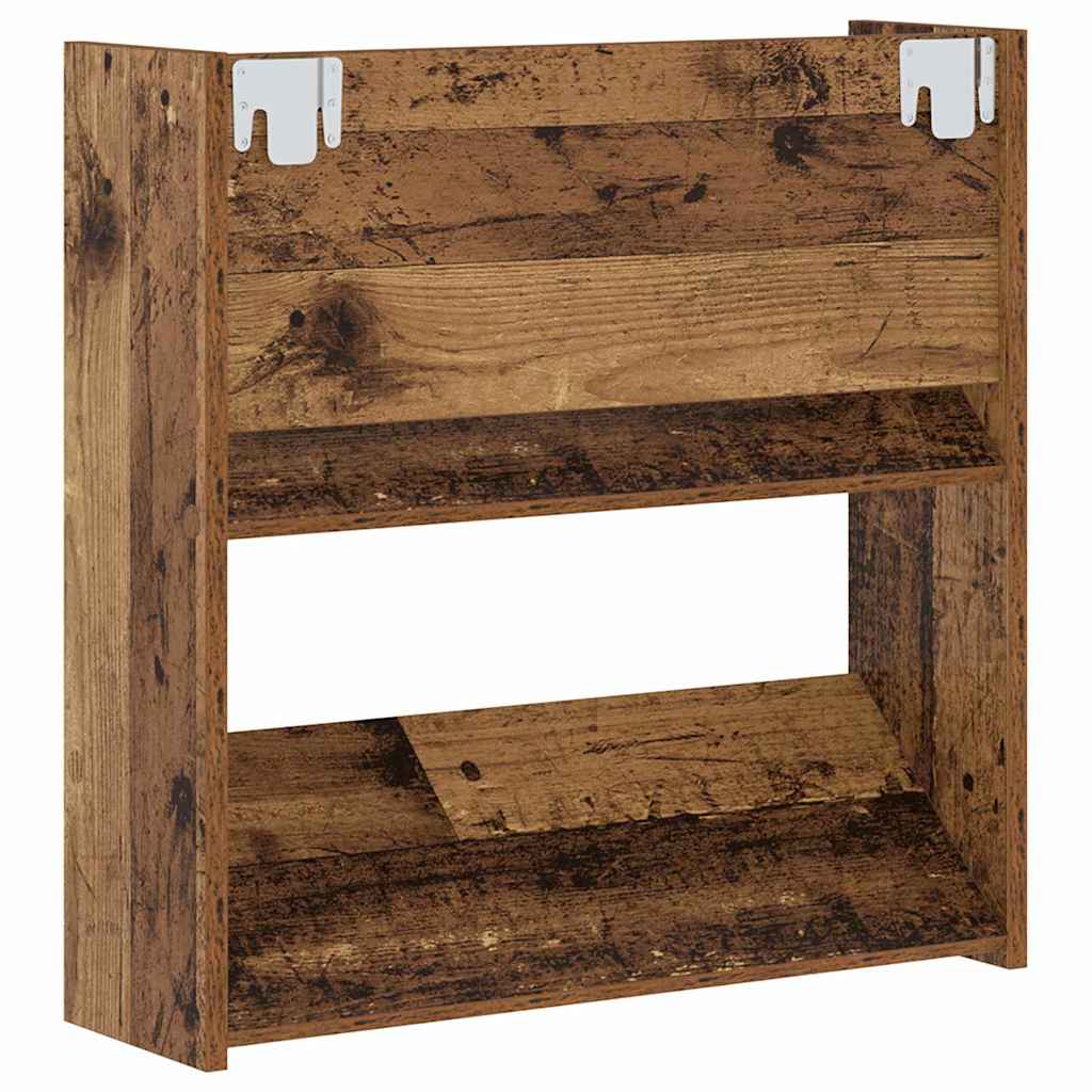 Shoe Cabinet with Shelf Rustic Wood Look 60 x 18 x 60 cm Engineered Wood