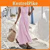 Ärmelloses Kleid mit geometrischem Muster für den Sommerurlaub und Freizeitkleidung