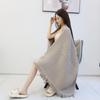 Pure Cotton 90x180 Waffle Weave Tassel Bath & Beach Towel Shawl - Honeycomb Design, No Shed Gauze.