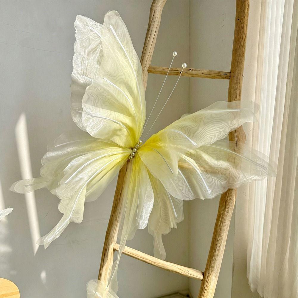 Duży Symulowany Motyl Gigantyczny Rozmiar Design 3D Sztuczny Motyl Materiał Jedwabny Gotowe Produkty Sztuka Papierowa Motyl