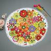 Watermelon Orange Microfiber Round Beach Towel Fruit Thick Shower Bath Towels Summer Swimming Circle Mat Towel With Tassels