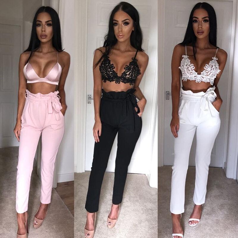 Women Ol Pencil Trousers Slim High Waist Skinny Stretch Leggings For Elegant Office Wear